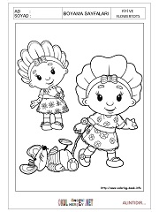 Fifi ve Flowertots boyama sayfaları
